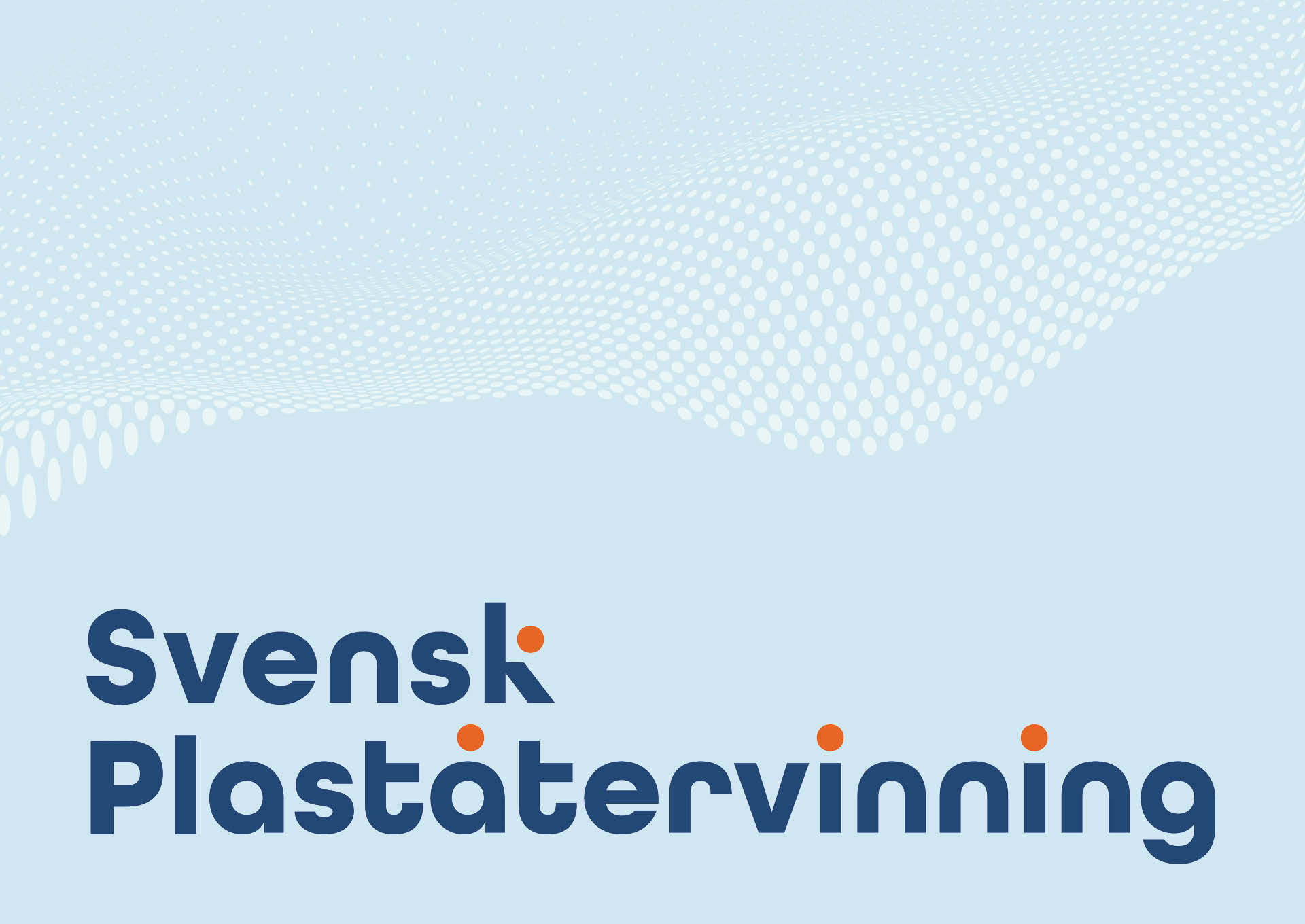 Logotyp och mönster för Svensk Plaståtervinning